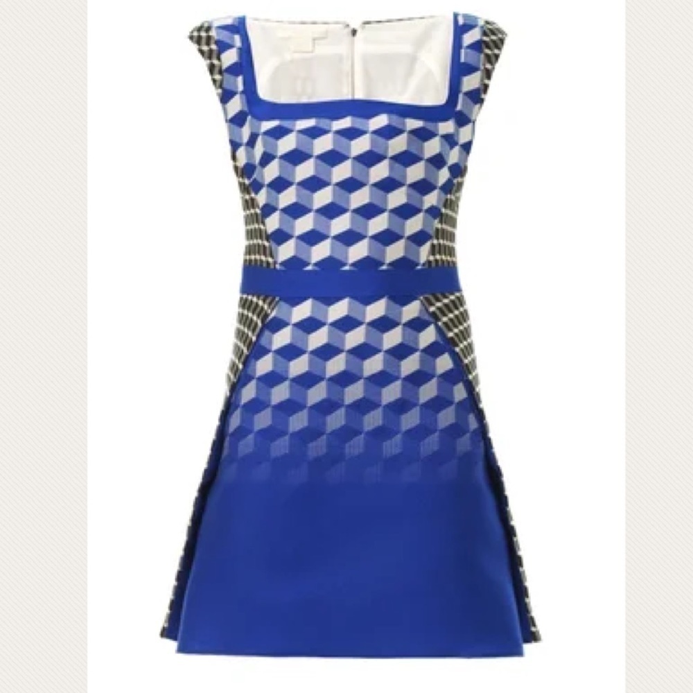 Antonio Berardi Contrast Cube Jacquard Dress – IT 42 / US 6